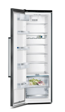 Siemens iQ500, free-standing fridge, 186 x 60 cm, Black stainless steel KS36VAXEP