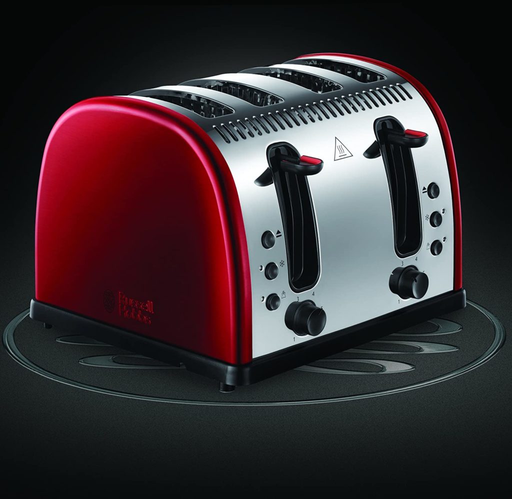Russell Hobbs Legacy 4Slice Toaster Metallic Red 21301 Tommie