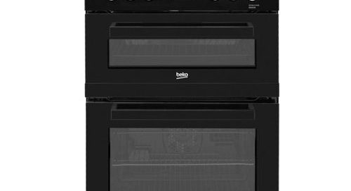 Beko 60cm Double Oven Electric Cooker KDC653K Black