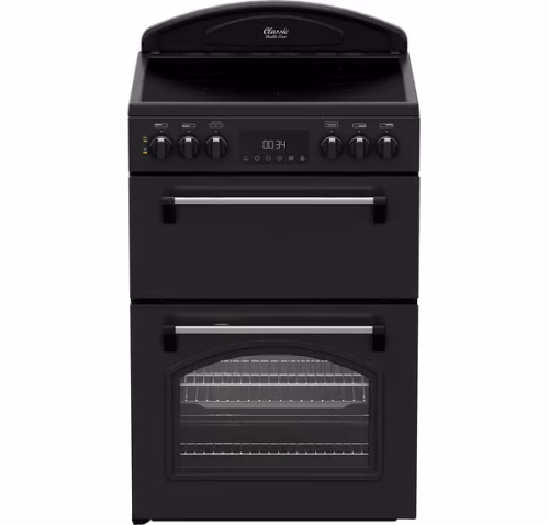 Leisure 60cm Freestanding Double Oven CLB60ECK - Black