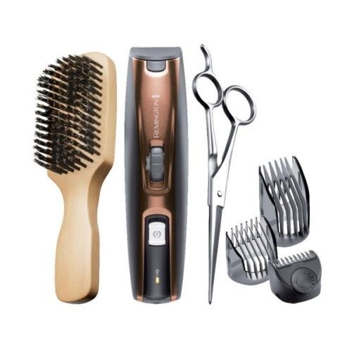 remington barba beard trimmer for men with ceramic blades and adjustable stubble trimmer comb for variable lengths