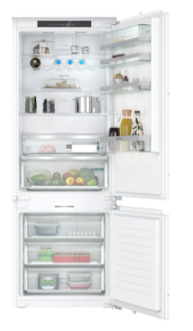 IQ500 built-in fridge-freezer with freezer at bottom 193.5 x 70.8 cm soft close flat hinge