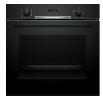 Bosch Series 4, Built-in oven, 60 x 60 cm, Black HBS573BB0B
