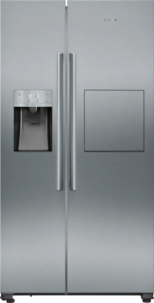 Siemens IQ500, American side by side, 178.7 x 90.8 cm, Brushed steel anti-fingerprint KA93GAIDP