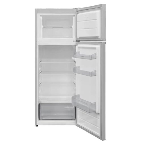 NordMende 54cm Freestanding 144cm Top Mount Low Frost Fridge Freezer Silver RFF266SL