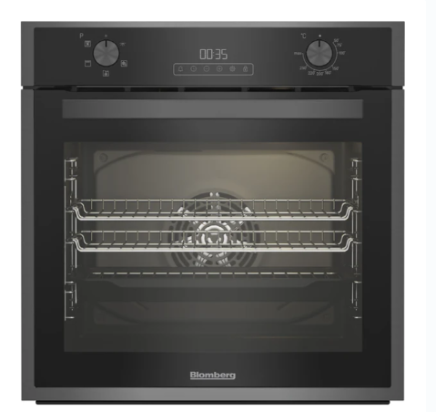 Blomberg Single Fan Oven 72L Capacity Dark Steel | ROEN9202DX