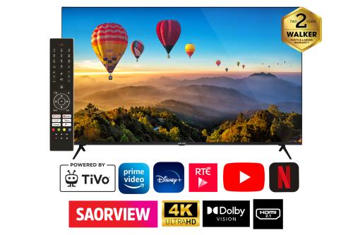 WALKER 65" SMART 4K BORDERLESS LED TV WITH TIVO | WP4K65241BRD