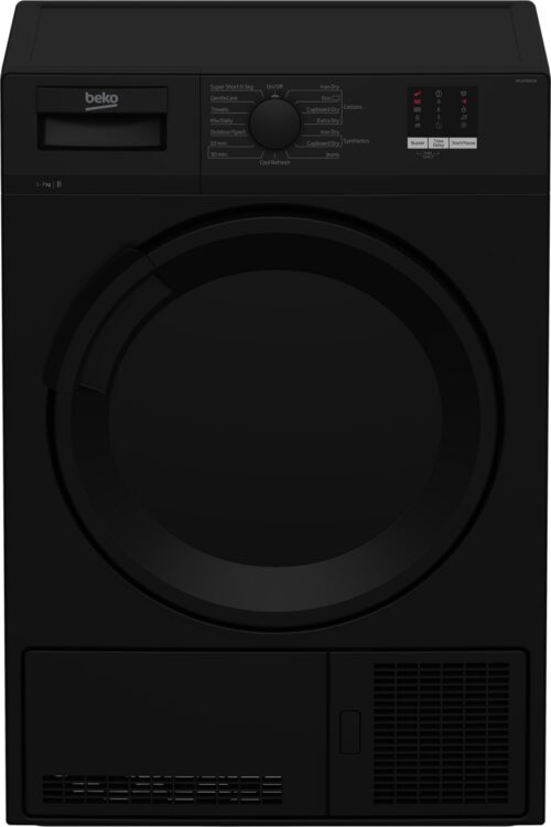 Beko 7kg Condenser Tumble Dryer with Sensor Programmes DTLCE70051B | Black