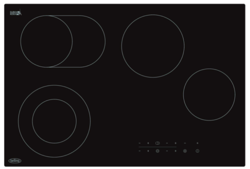 Belling Ceramic Hob 77cm Touch Control 4 Zone Black BCH774TB