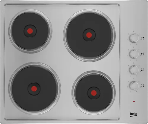 HIBE64101 Beko 60cm Solid Plate Hob Stainless Steel