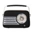 Itek AM/FM Vintage Radio | I60028BLK