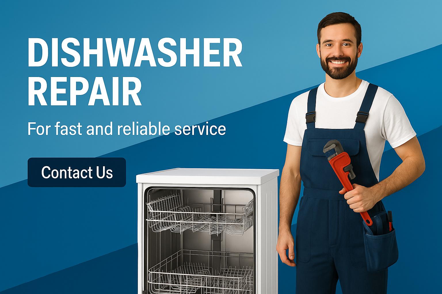 This image is of a repair engineer fixing a dishwasher on tommiekelly.ie Roscommon Galway. Click image to bring to contact page