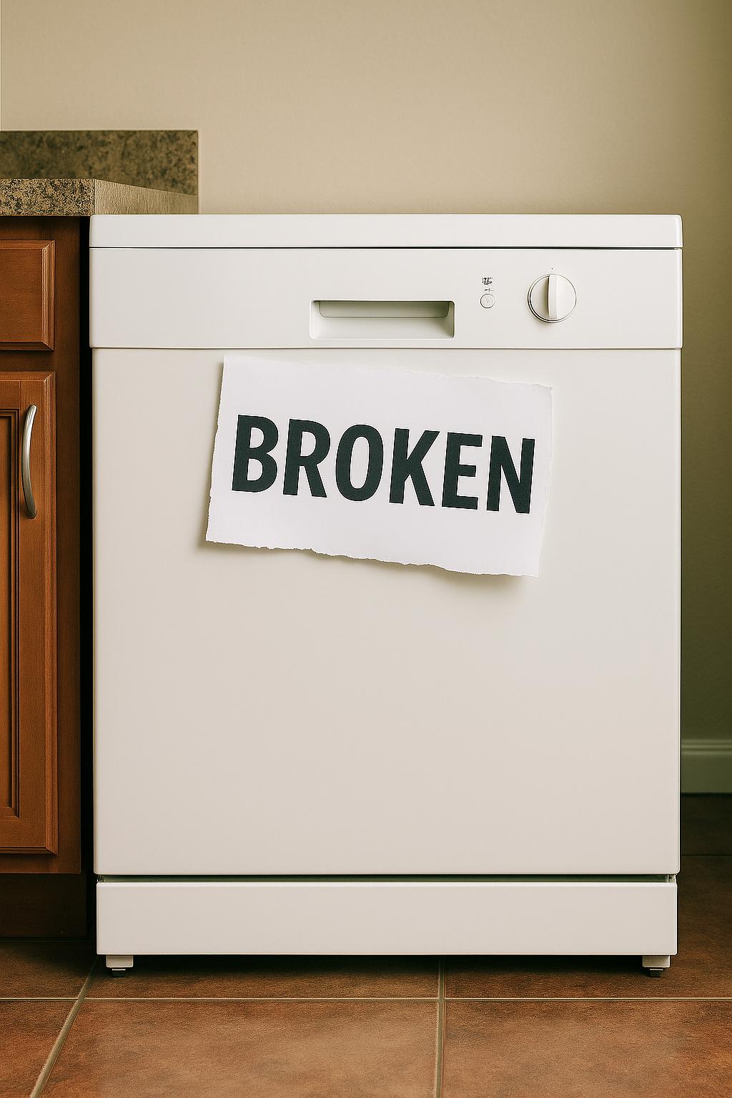 Shop dishwasher repairs on tommiekelly.ie Roscommon Galway This image is of a broken dishwasher on tommiekelly.ie Roscommon Galway.