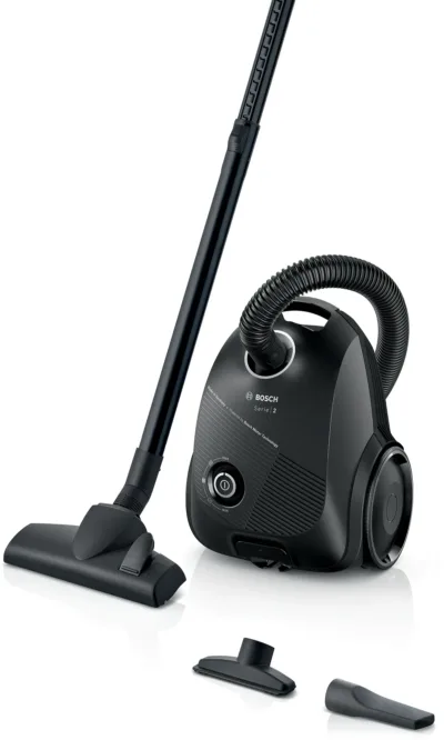 BOSCH SERIES 2 BAGGED VACUUM CLEANER BLACK BGBS2BA1GB