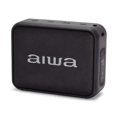 Aiwa Compact Portable Speaker With Rich Sound Black BS-200BKMKIII