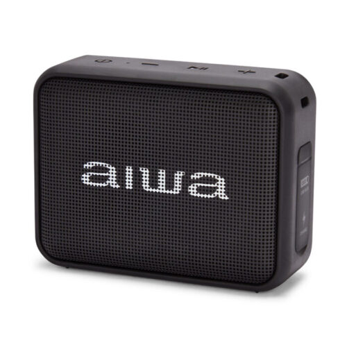 Aiwa Compact Portable Speaker With Rich Sound Black BS-200BKMKIII