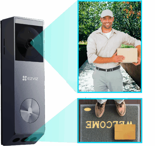 EP3XPRPGR EZVIZ Doorbell Dual Lens Technology