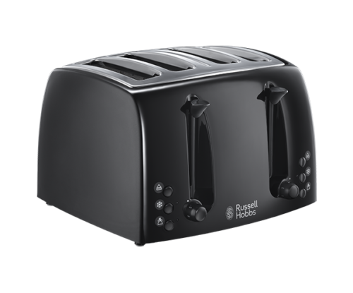 Russell Hobbs Texture 4 Slice Black Toaster 21651