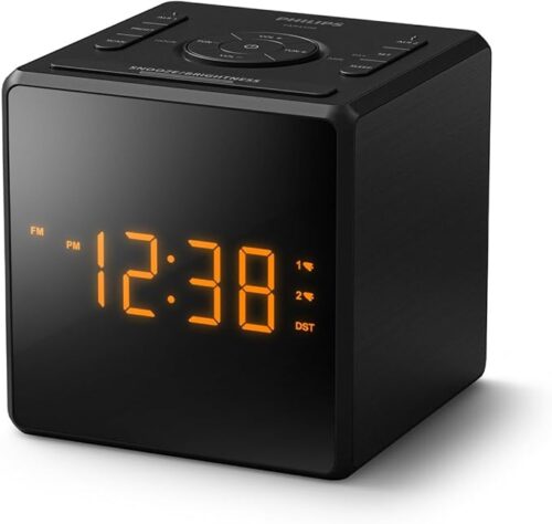 Philips Dual Alarm Clock With USB-C Ports TAR4500 10