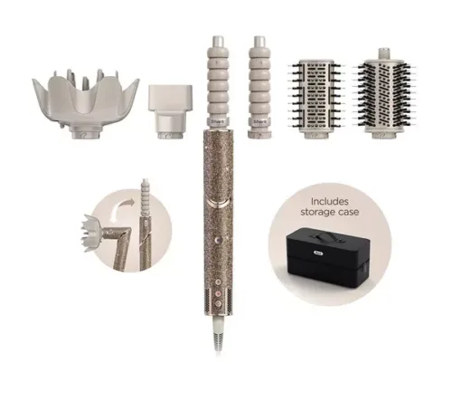 Shark FlexStyle Sparkle Gold Diamond Limited Edition 5-in-1 Air Styler & Hair Dryer HD446JSUK