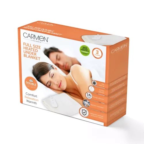 CARMEN FULL SIZE DOUBLE FITTED HEATED UNDER BLANKET - C81196
