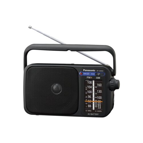 Panasonic Portable AM FM Radio with Digital Tuner Black RF-2400DEB-K