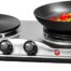 Daewoo Double Electric Hot Plate Silver - SDA1732