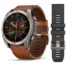 Garmin Fenix 8 51mm AMOLED Titanium With Chestnut Leather - 49-GAR-010-02905-40