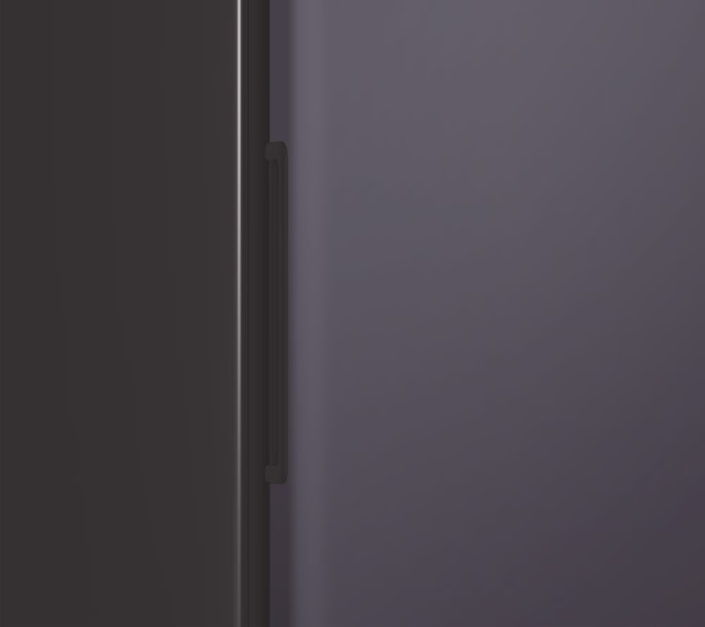 Hoover 85 L Undercounter Upright Freezer Silvr-Graphite - HOUQS58ESK Details door