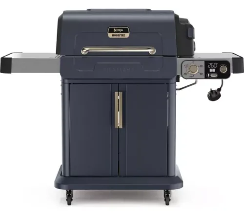 Ninja FlexFlame Gas BBQ & Outdoor Cooking System - Blue & Gold PG301UKBL