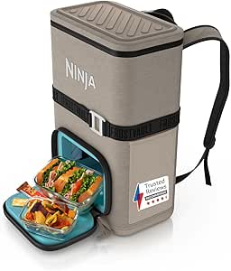 Ninja FrostVault Go 17 litre 24-Can Backpack Soft Cooler Beige - FF124EUUKCS