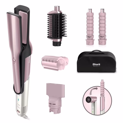 Shark Glam Ceramic & Air Styling and Drying System with FrizzFighter - Pink HD6051SUKPK