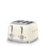 Smeg 50's Style 4 Slice Toaster Cream - TSF03CRUK