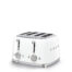 Smeg 50's Style 4 Slice Toaster White - TSF03WHUK