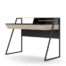 Alphason Salcombe Office Desk Oak and Black - AW3160