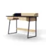 Alphason Salisbury Office Desk Oak Black - AW3100