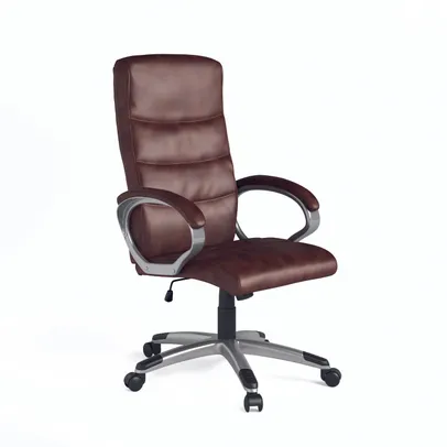Hampton Leather Tilting Executive Office Chair Brown - AOC6241BRO
