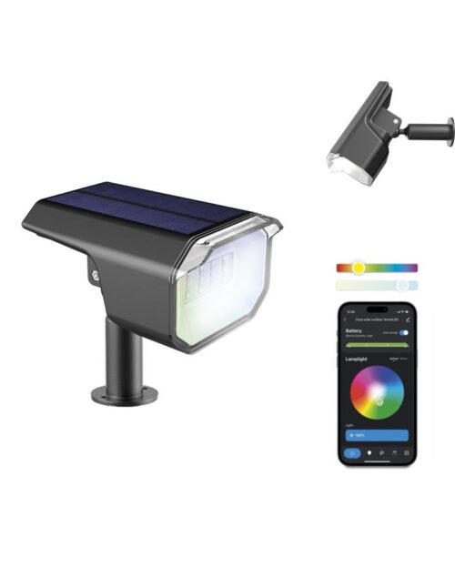 KSIX SMARTLED SOLAR RGB SPOTLIGHT - 128252