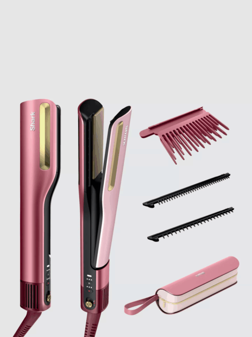Shark SilkiPro Straightener + Dryer Pink - HT401UKPK