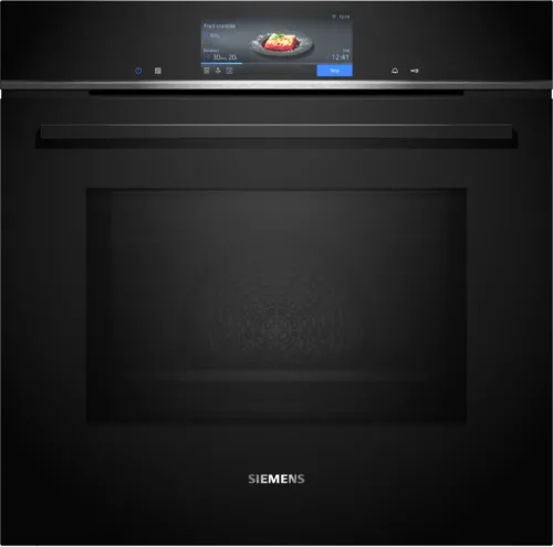Siemens iQ700 Built In Oven With Microwave Black - HM778GMB1B